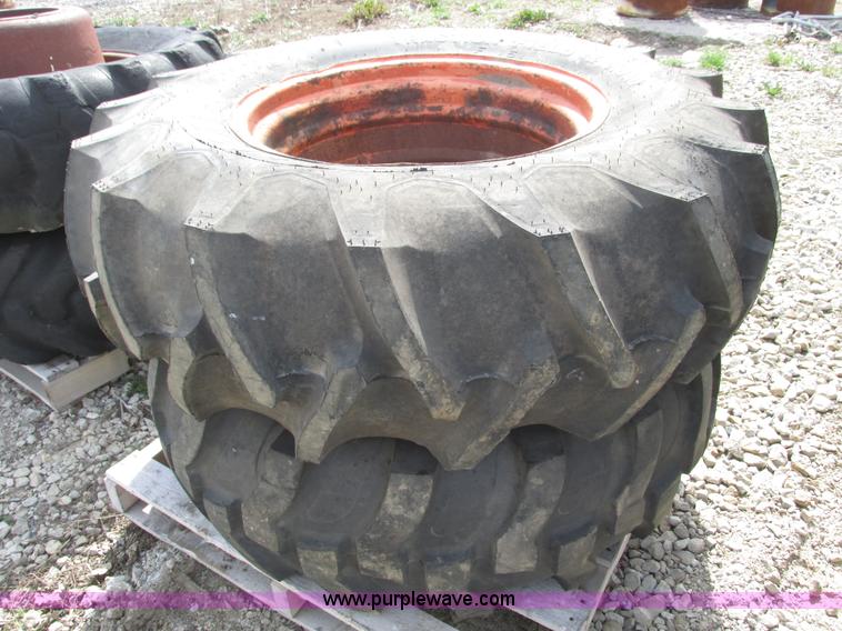 image for item V9981 (2) Firestone 14.9-24 tires and wheels