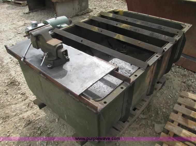 image for item V9996 Shop built bench for rebuilding cylinders