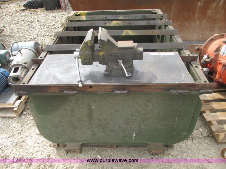 image for item V9996 Shop built bench for rebuilding cylinders