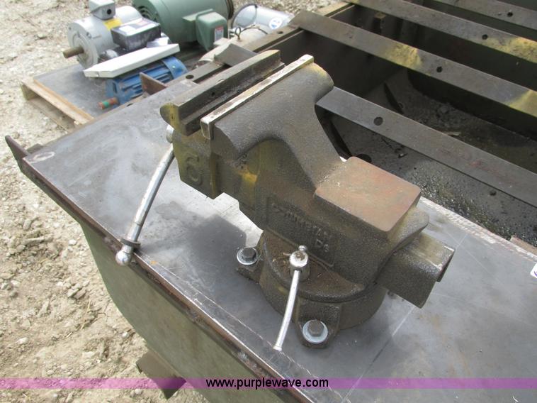 image for item V9996 Shop built bench for rebuilding cylinders