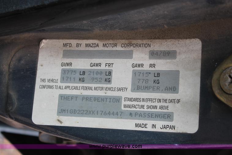 image for item E3415 1989 Mazda 626
