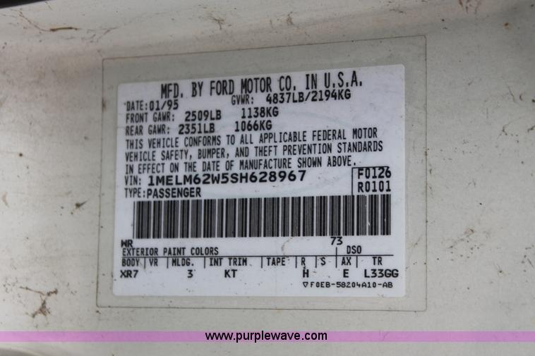 image for item H3647 1995 Mercury Cougar XR-7 Nightcat