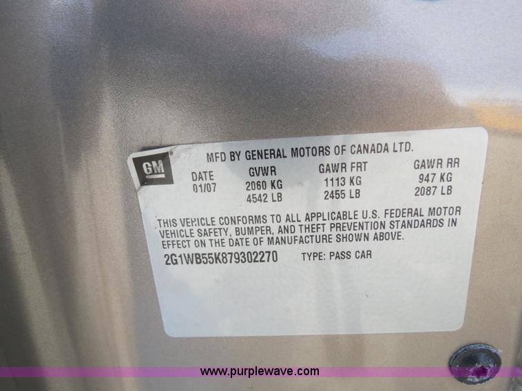 image for item B4612 2007 Chevrolet Impala LS