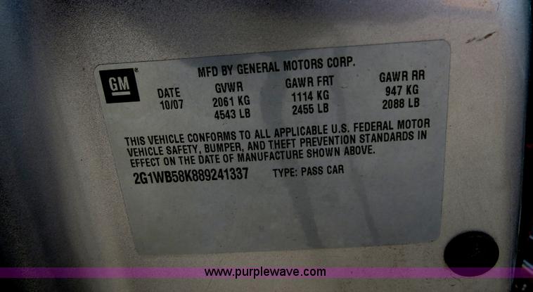 image for item B4614 2008 Chevrolet Impala LS