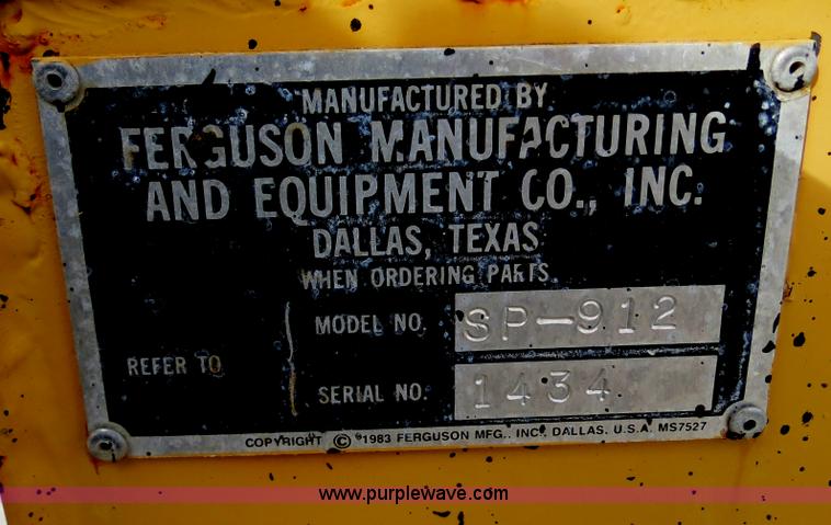 image for item B4627 1996 Ferguson SP912 pneumatic roller