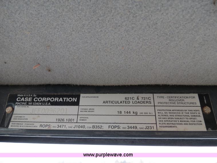 image for item B4631 1999 Case 621C wheel loader