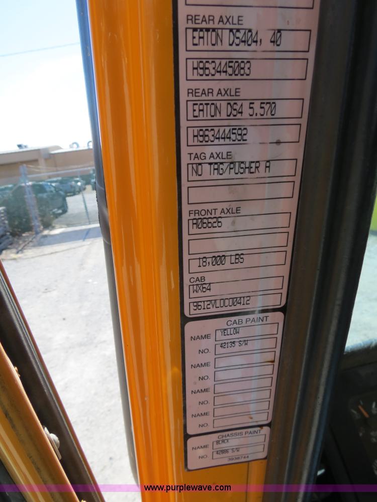 image for item B4643 1997 Volvo WX64 Ezliner paint striper truck