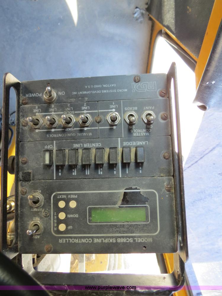 image for item B4643 1997 Volvo WX64 Ezliner paint striper truck