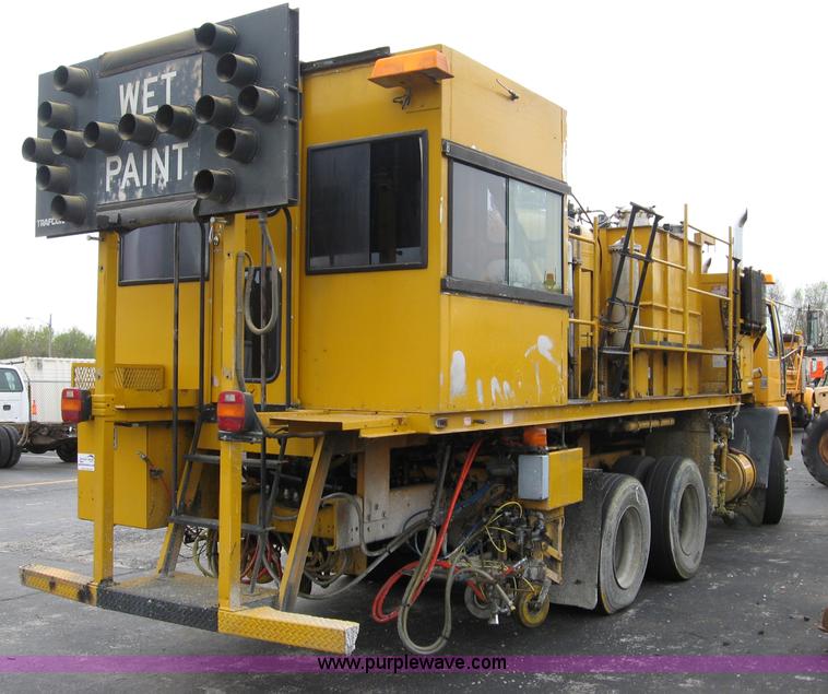 image for item B6415 1996 Ford paint striper truck