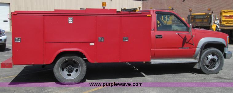 image for item E3853 1995 GMC Sierra 3500 utilty truck