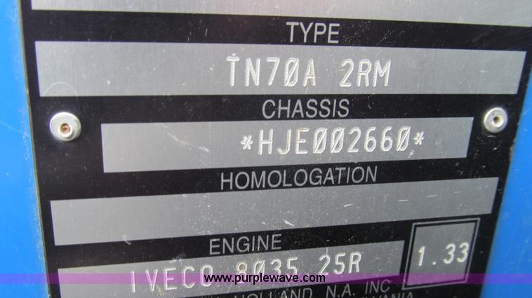 image for item E3870 2004 New Holland TN70 tractor