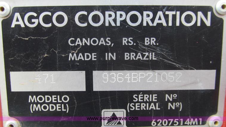 image for item E3873 2006 Massey-Ferguson 471 MFWD tractor