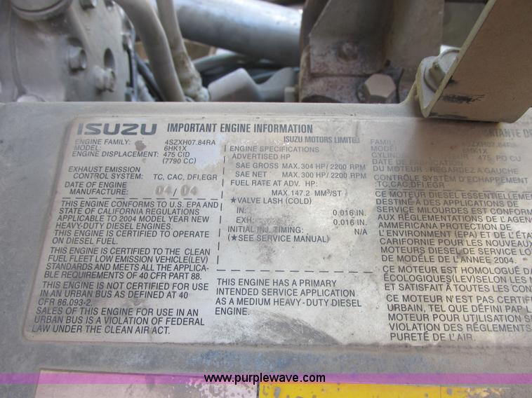 image for item E7170 2004 GMC T7500 Centurion street sweeper