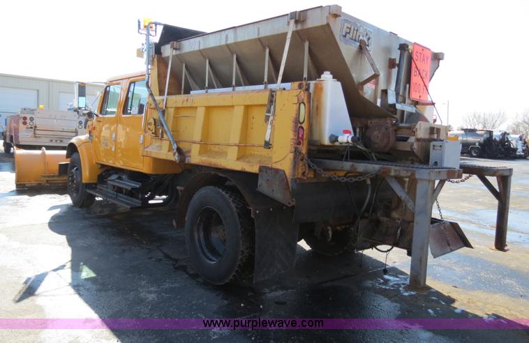 image for item F4350 1996 International 4900 CrewCab dump truck