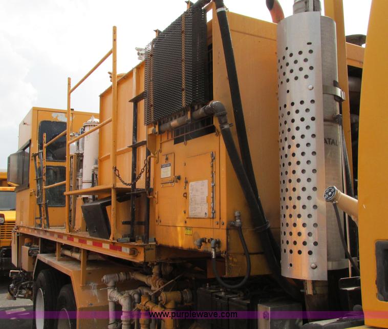 image for item F4803 1996 Ford low tilt cab paint striper truck