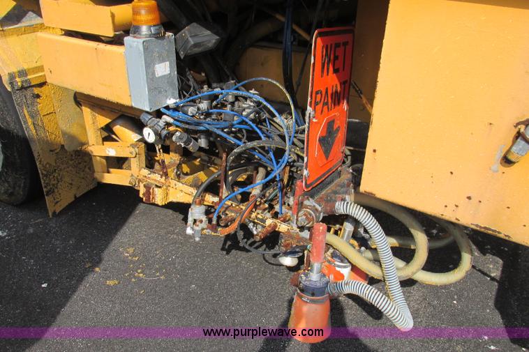 image for item F4803 1996 Ford low tilt cab paint striper truck