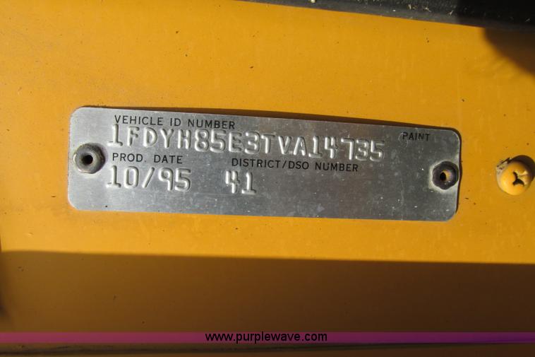 image for item F4803 1996 Ford low tilt cab paint striper truck