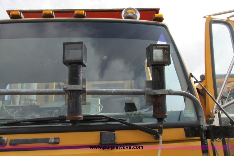 image for item F4803 1996 Ford low tilt cab paint striper truck