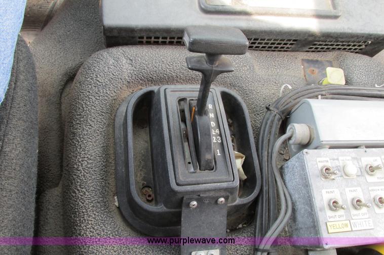 image for item F4803 1996 Ford low tilt cab paint striper truck