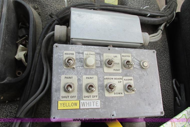 image for item F4803 1996 Ford low tilt cab paint striper truck