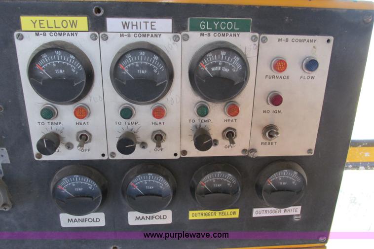 image for item F4803 1996 Ford low tilt cab paint striper truck