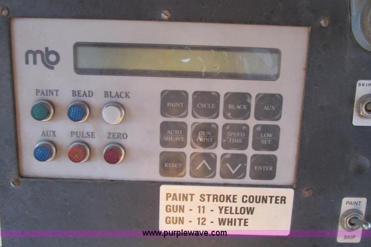 image for item F4803 1996 Ford low tilt cab paint striper truck