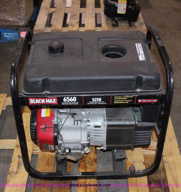 Black Max 6560 generator in Spring Hill, KS Item AJ9738 sold Purple