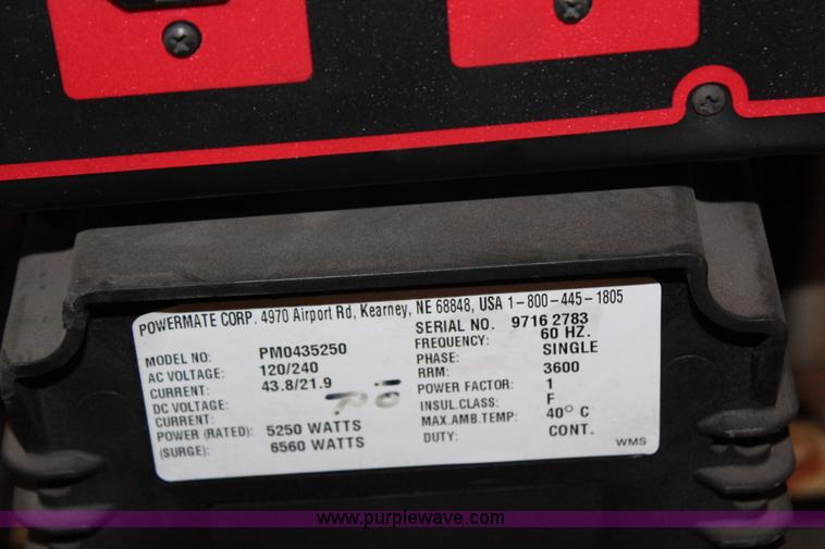 image for item AJ9738 Black Max 6560 generator