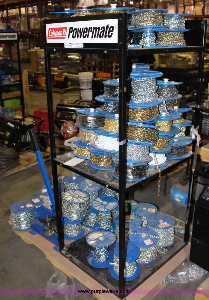 image for item AJ9741 (78) spools of assorted chain with cutter