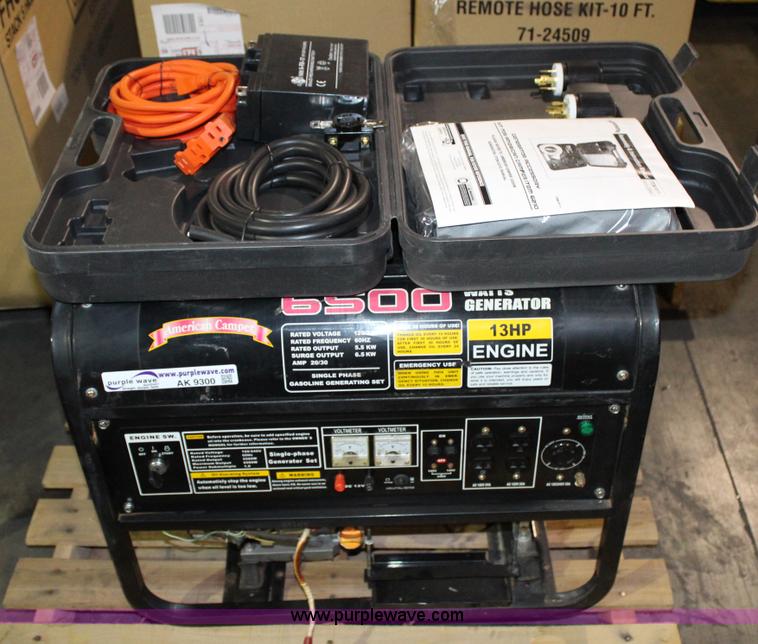 American Camper 6,500 watt generator in Spring Hill, KS Item AK9300