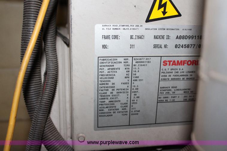 image for item AK9406 2008 Pramac GBW15 generator