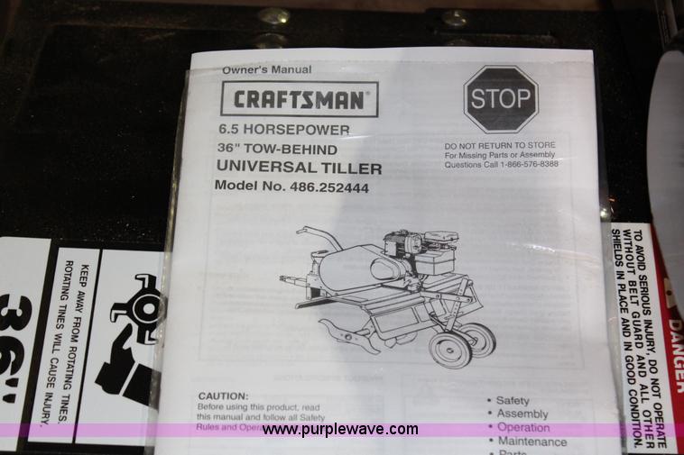 image for item AK9495 Craftsman 36" tow behind tiller