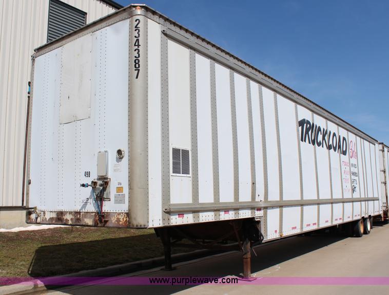 image for item G5353 1999 Wabash 53' drop van trailer