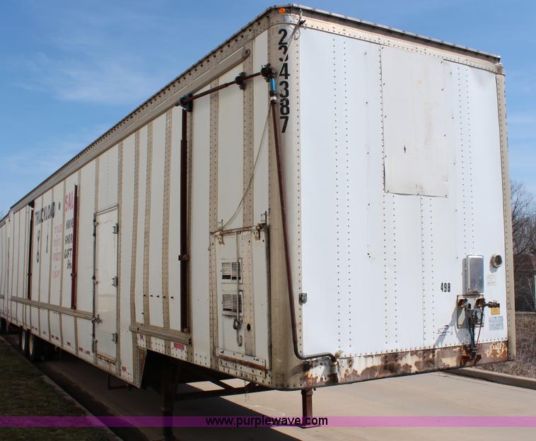 image for item G5353 1999 Wabash 53' drop van trailer