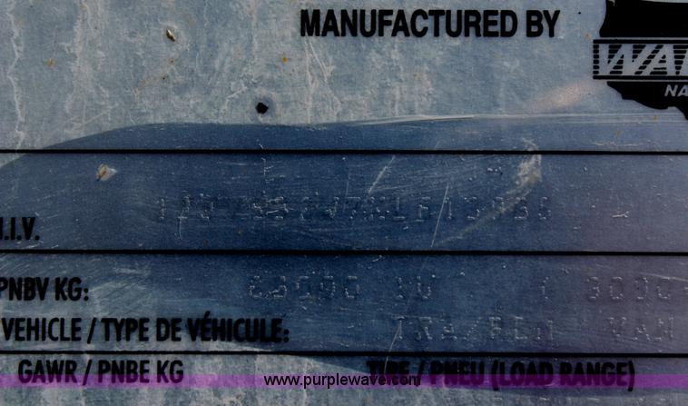 image for item G5368 1999 Wabash drop van trailer