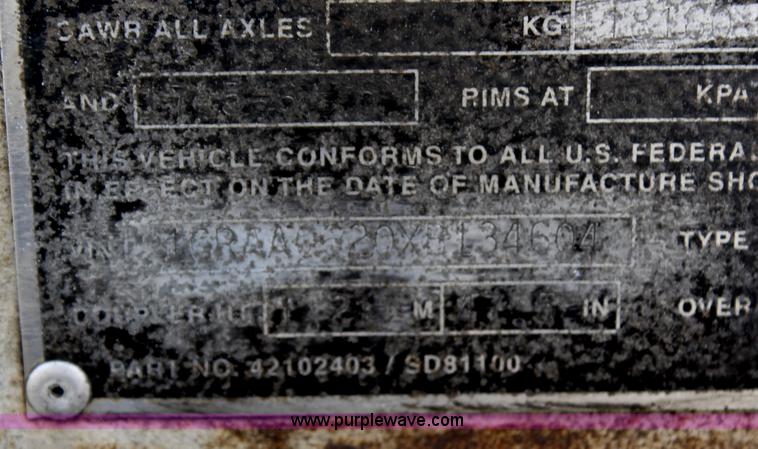 image for item G5369 1999 Great Dane drop van trailer