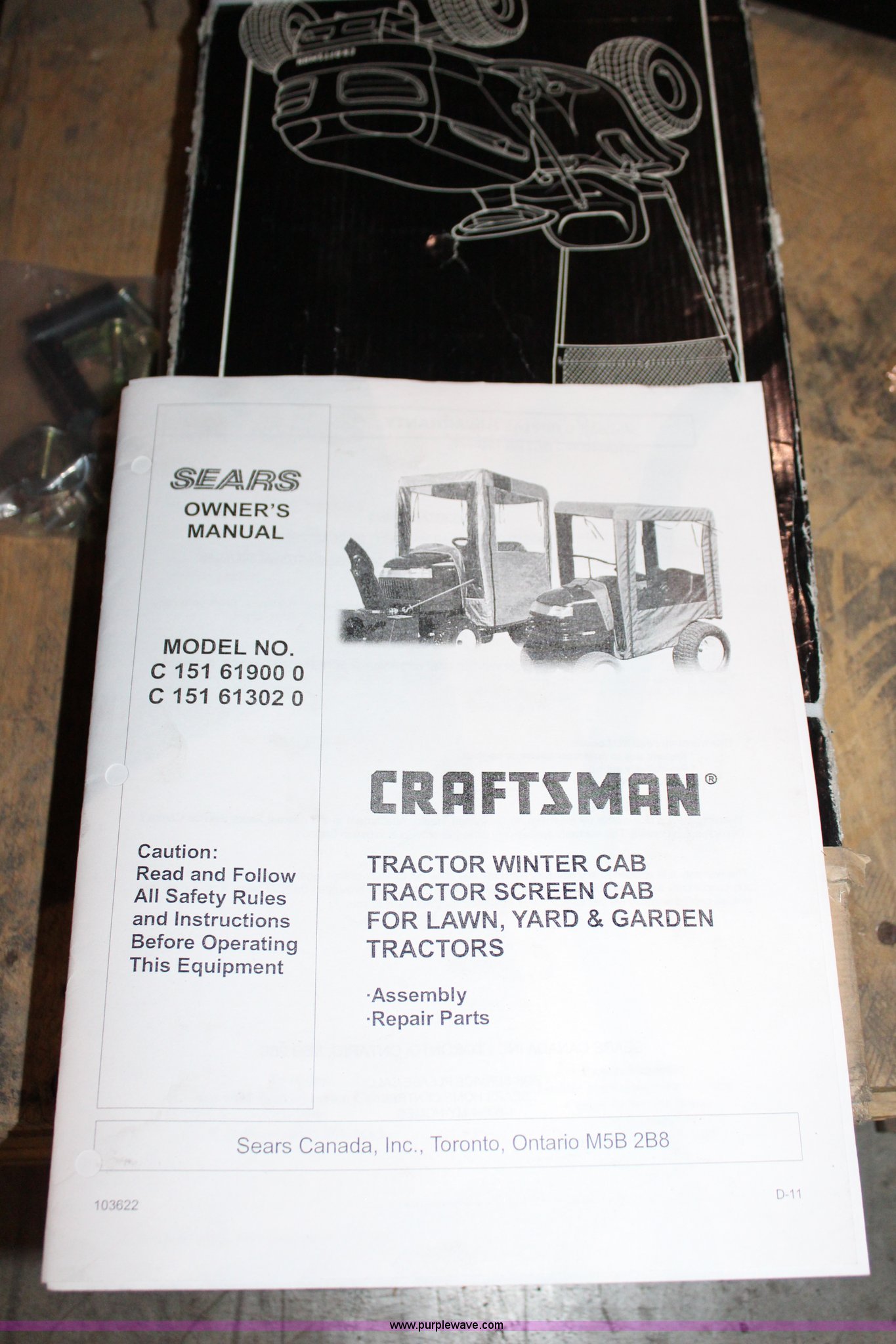 Craftsman garden tractor cab in Spring Hill, KS Item AJ9718 sold