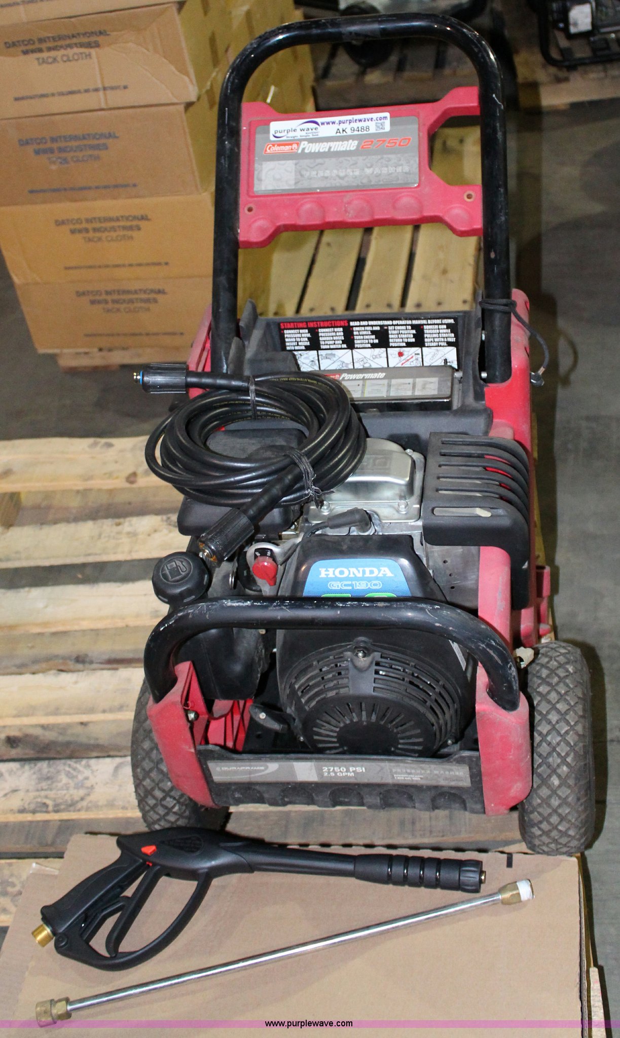 Coleman Powermate 2750 pressure washer 