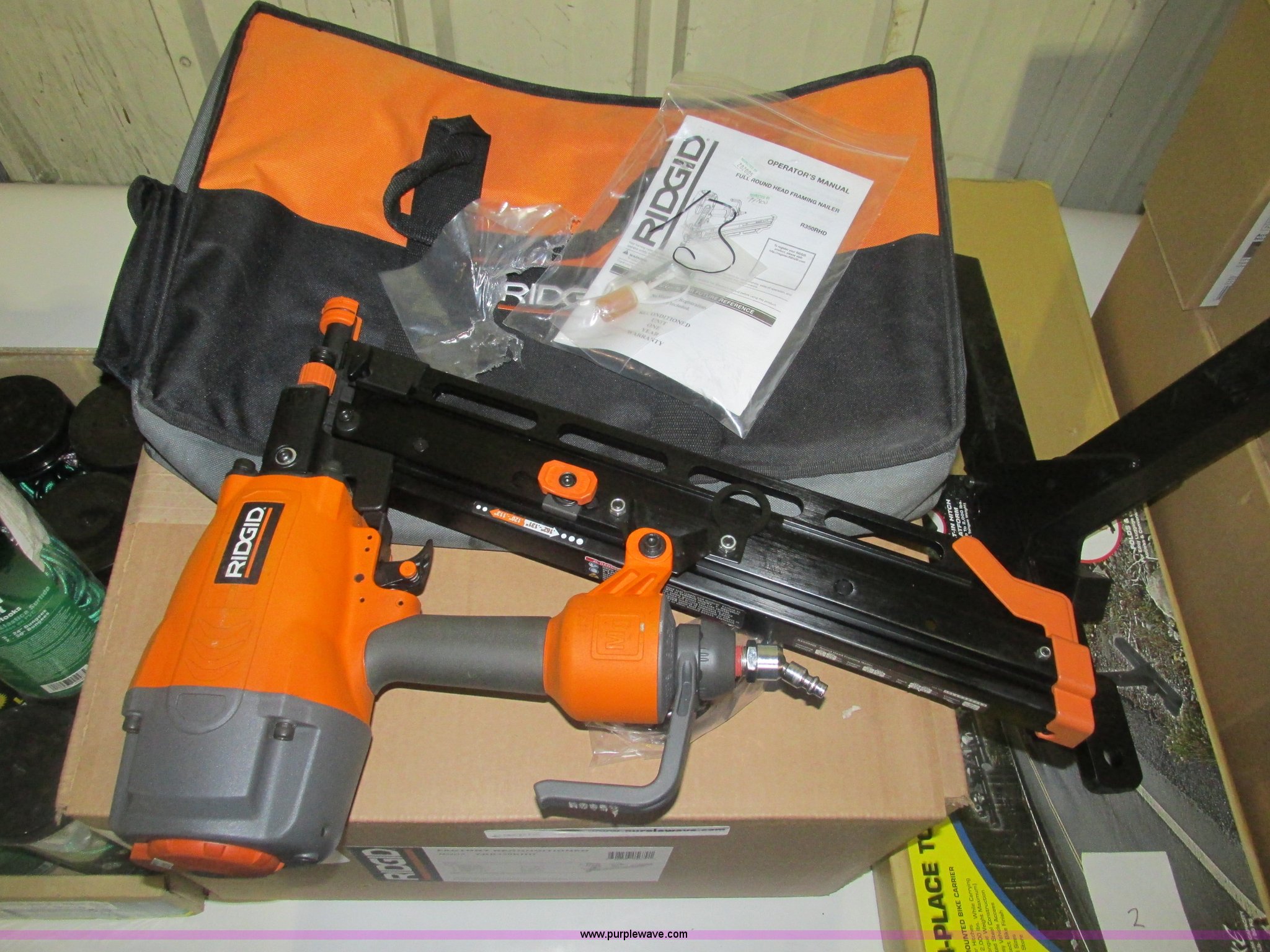(2) Ridgid R350RHD round head framing nail guns in Spring Hill, KS