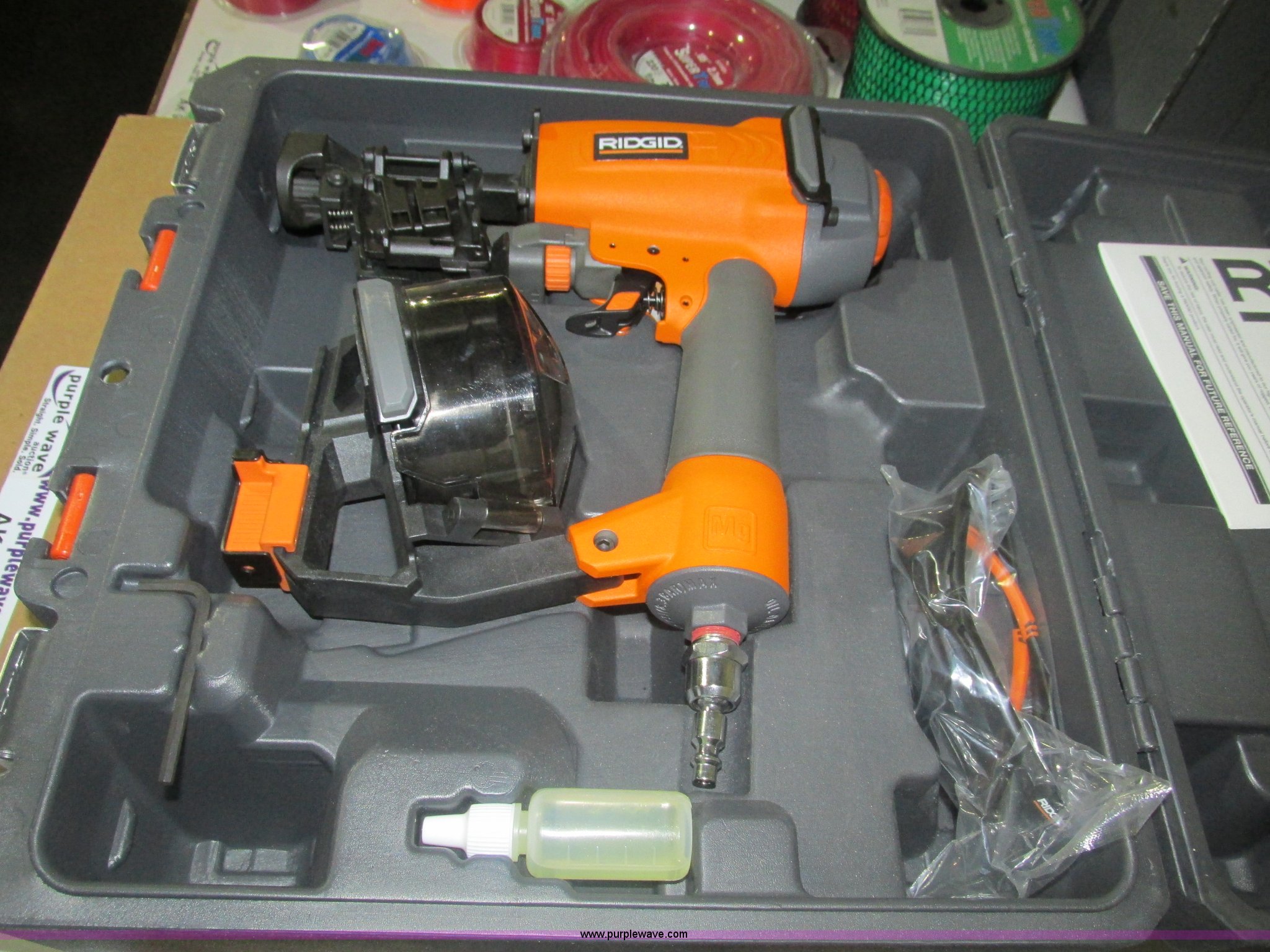 (2) Ridgid coil roof nail gun in Spring Hill, KS Item AK9936 sold