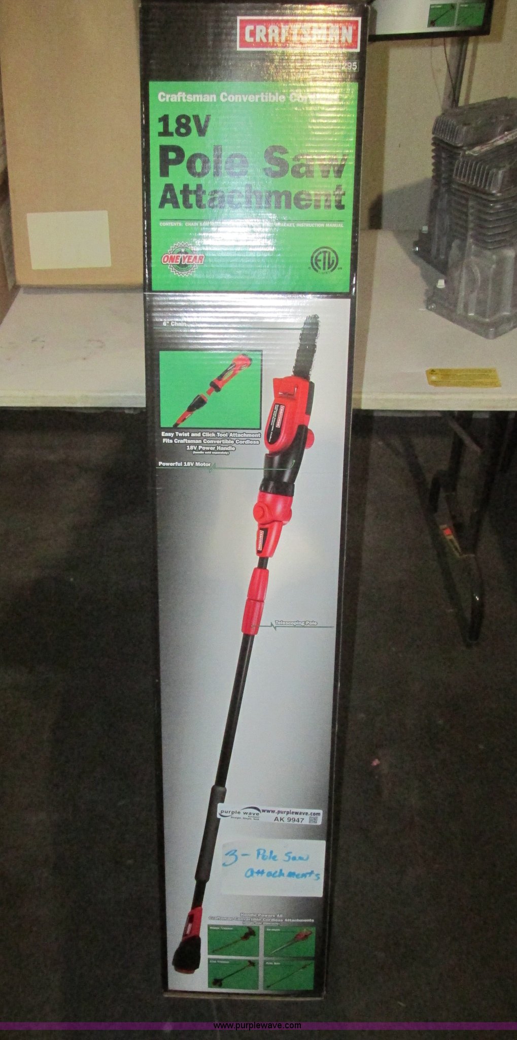 (3) Craftsman pole saw attachments in Spring Hill, KS Item AK9947