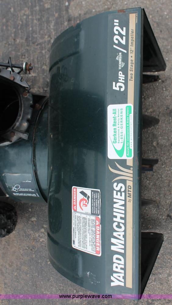 image for item AH9182 MTD Yard Machines snow blower