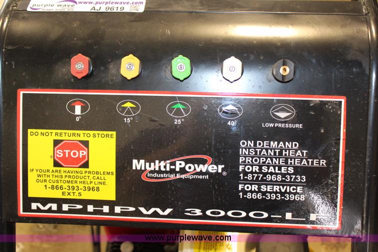 image for item AJ9619 Multi-Power hot water high pressure washer