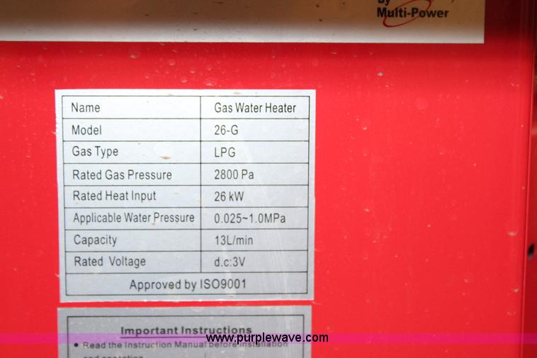 image for item AJ9619 Multi-Power hot water high pressure washer