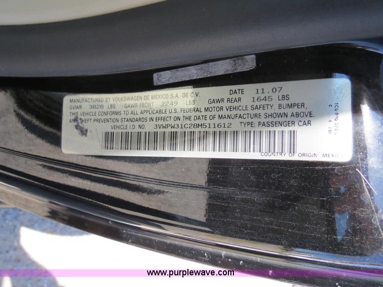 image for item B4706 2008 Volkswagen New Beetle S