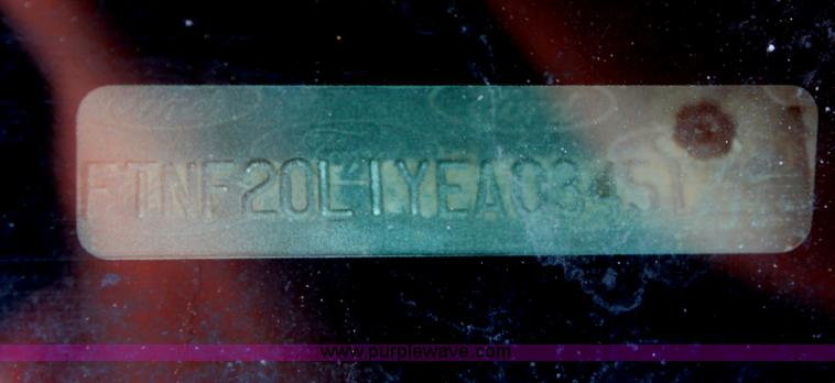 image for item E3345 2000 Ford F250 Super Duty XL cab and chassis