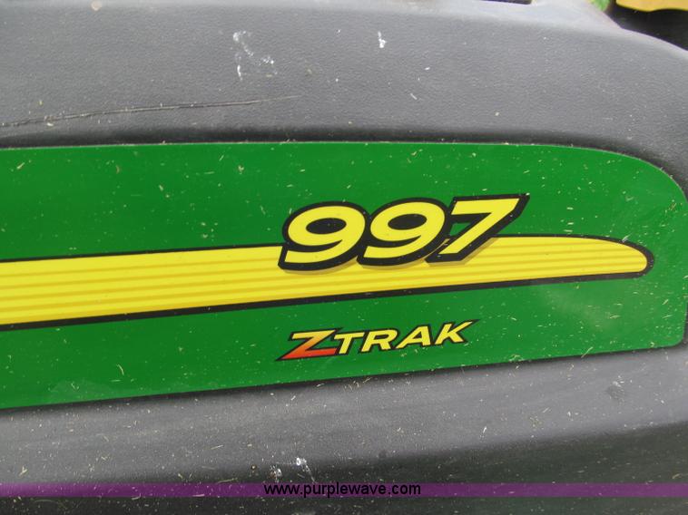 image for item E5989 John Deere 997 ZTrak ZTR commercial lawn mower