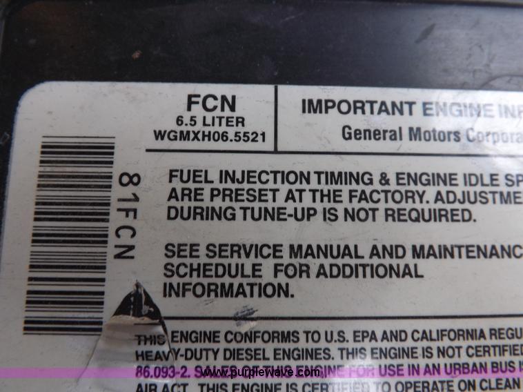 image for item F8759 1998 Chevrolet 3500 flatbed pickup truck