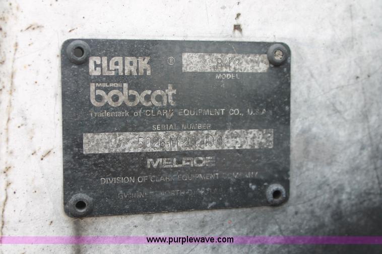 image for item H3699 1984 Bobcat 843 skid steer