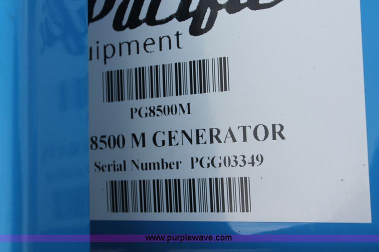 image for item H3728 Pacific 8500M generator